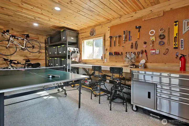Garage can be a shop, game room, exercise space, second living room, etc.