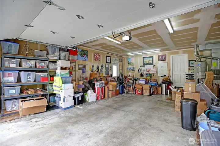 Oversized 2 car garage.