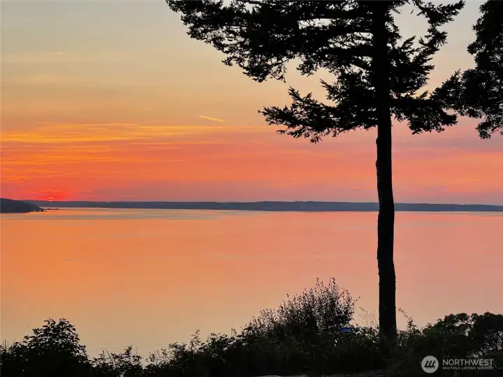 West-facing view with world class sunsets.