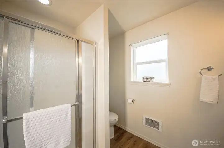 Step-in shower for easy access