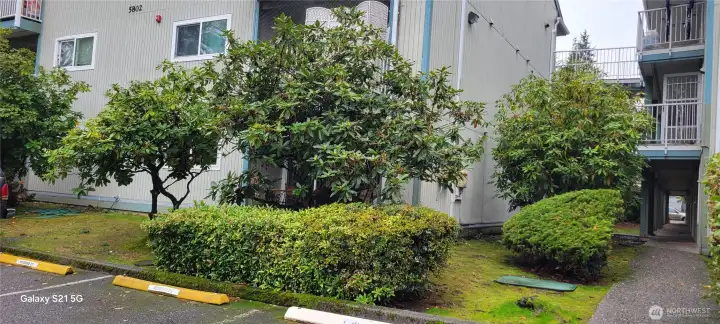 back side of unit sliding door