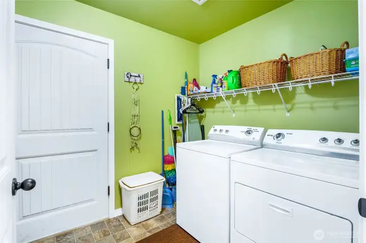 Nice laundry -mud room.