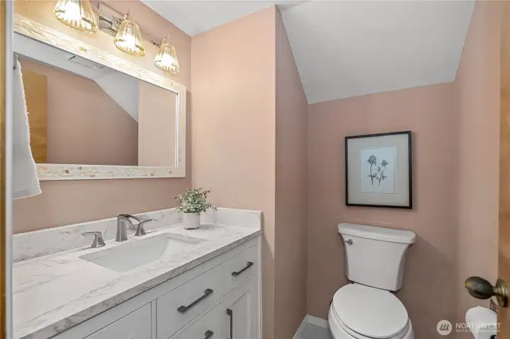 Half bath on the main level.