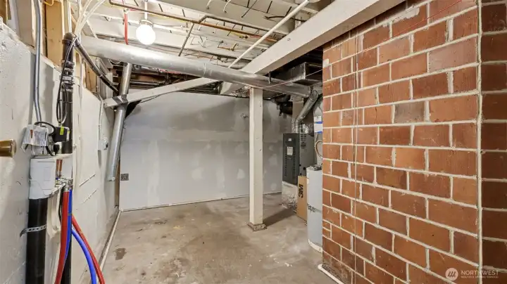 Utility room in basement