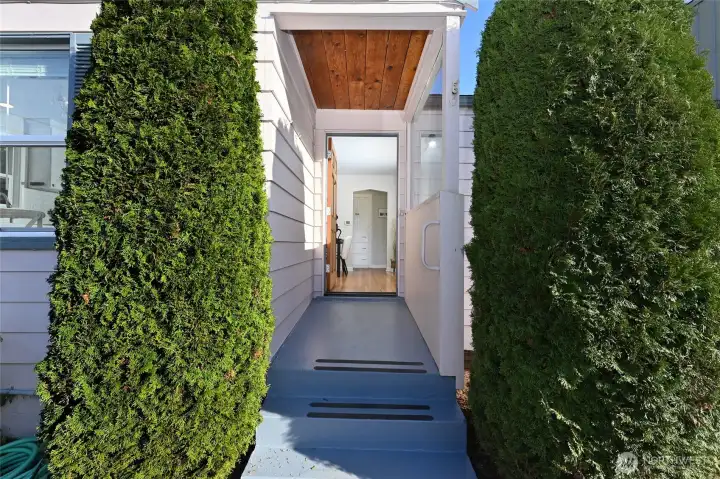 Front exterior pathway to porch