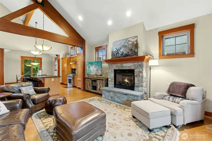 Great room fire place