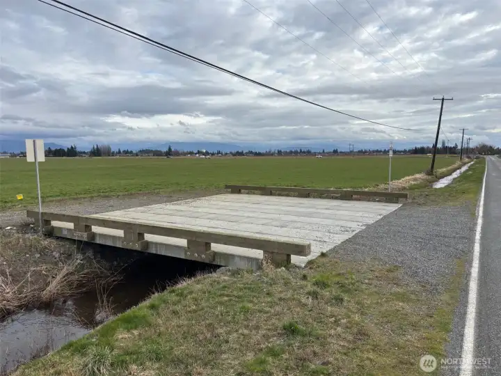 A industrial strength bride is located off of Double Ditch Road.