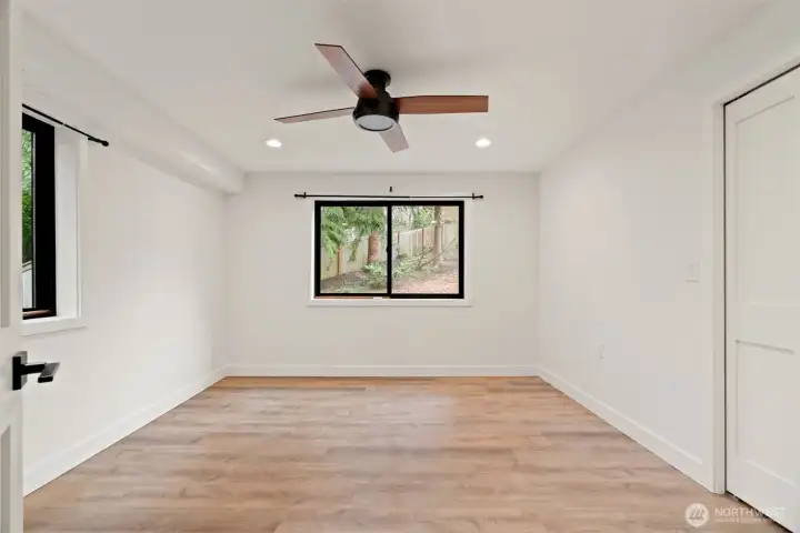 Lower level bedroom.