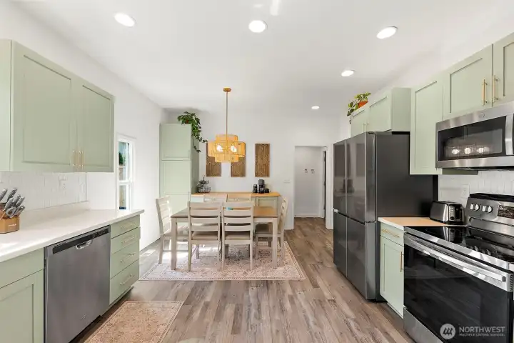 Kitchen with eating space.