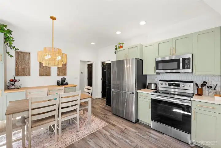Kitchen with eating space.