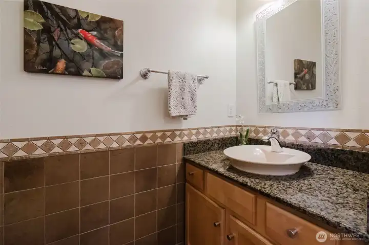 powder room on main floor