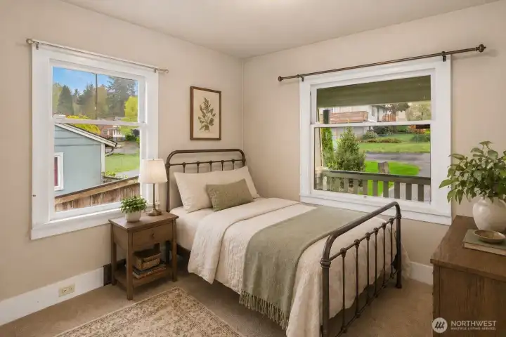 Bedroom #1 on Main. Virtually Staged.