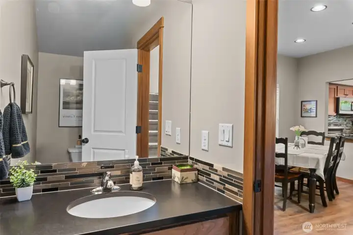 Main level half bath