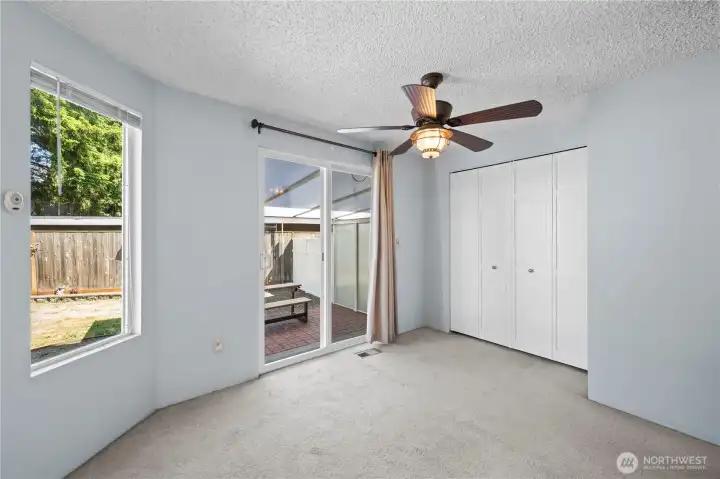 Dining room, slider to back patio and laundry just behind the bifold doors.