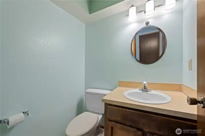 Main floor 1/2 bathroom.