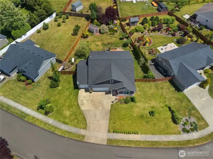 Fully fenced backyard!
