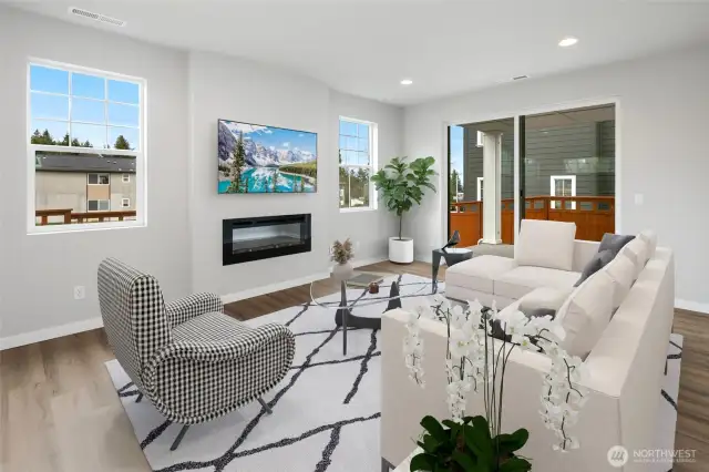Living Room Virtually Staged.
