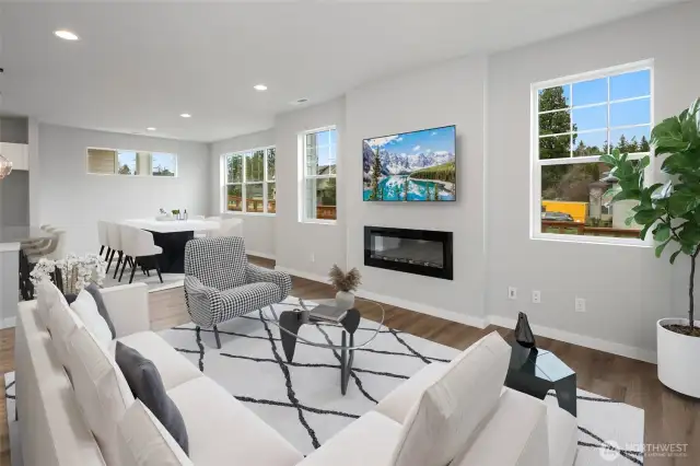 Living Room Virtually Staged.