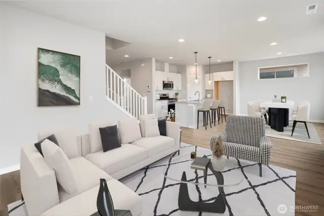 Living Room Virtually Staged.