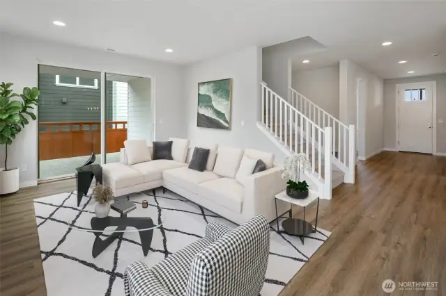 Living Room Virtually Staged.