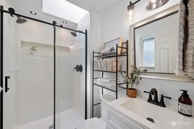 Remodeled primary bath!