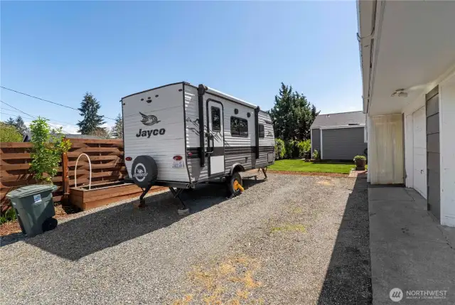 Parking for a small trailer