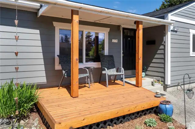 Peaceful front porch