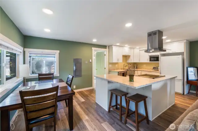 Gorgeous counters & updated appliances.  Newer electrical panel
