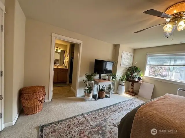 Showing the entry to the Bath & two closets.