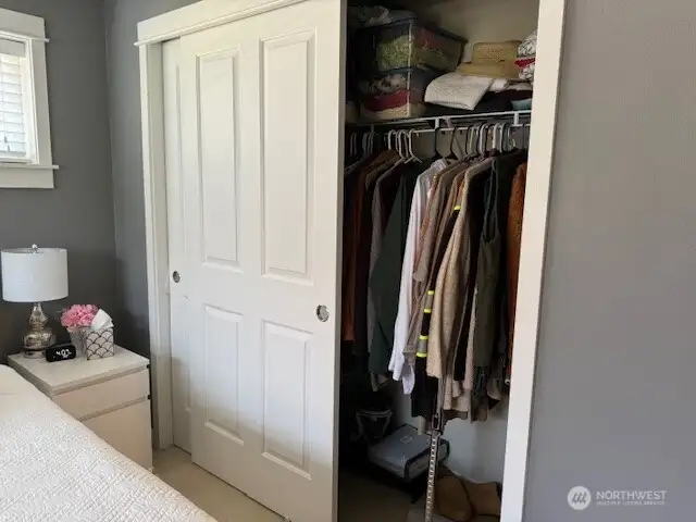 Full double closet,