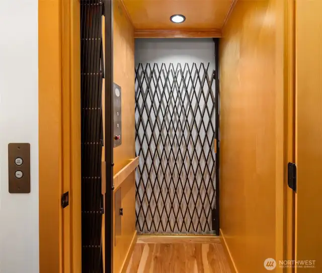 Elevator to downstairs or