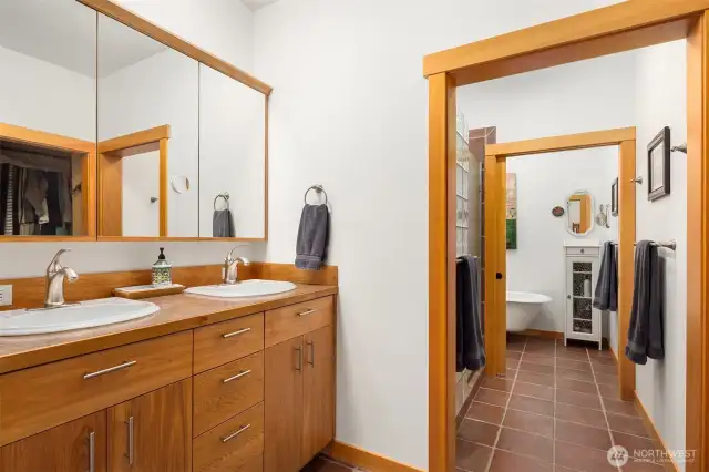 Lower level bath