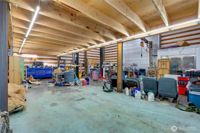 Shop also has a hot water heater, 36' x 40' loft access from an outside stairwell, mini split in loft.