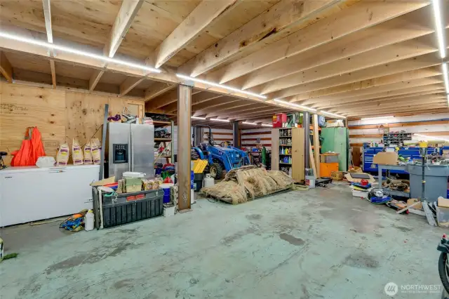 Freezer and refrigerator convey.  Tractor and all the implements not included in sale.