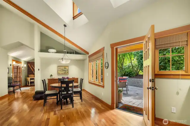 Front entry opening to spacious living area.