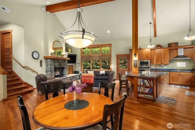 Open flow of living space.