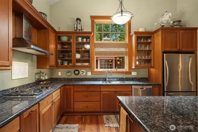 Spacious kitchen.