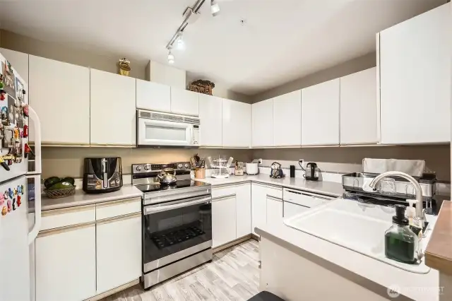 Large kitchen with plenty of storage and then some