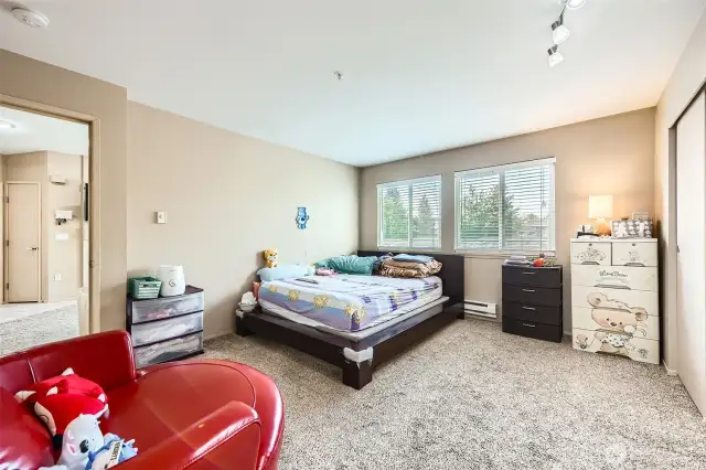 Huge master bedroom ensuite on main level