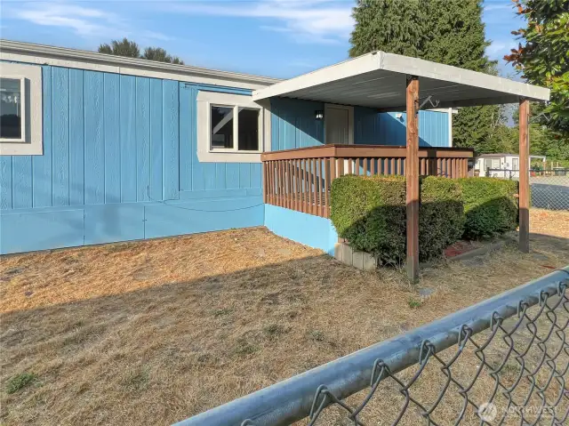 Covered front porch - perfect for that morning cup of coffee!