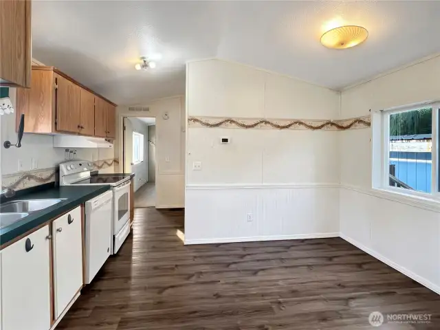 Dining space in the kitchen.
