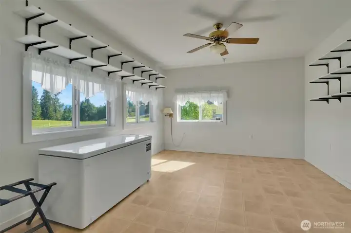 Extra finished room w a closet and views!