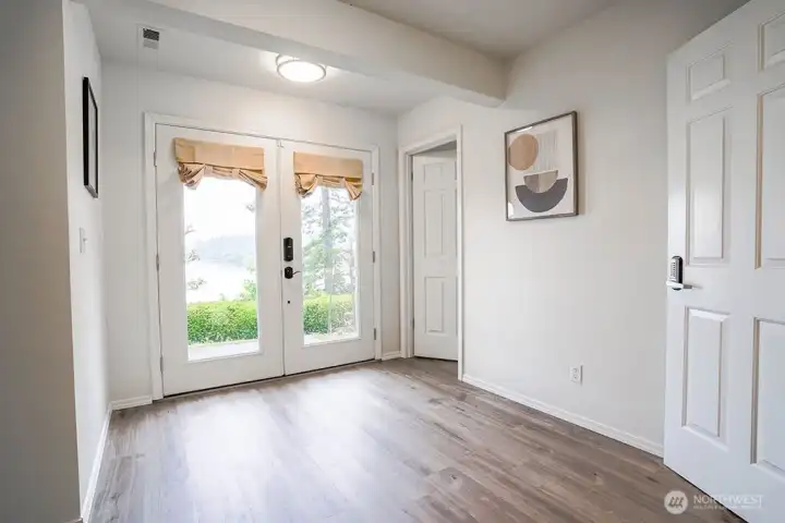 Lower floor back entry
