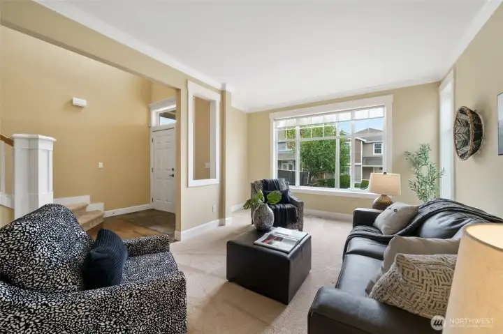 Bright interiors with formal & informal living spaces