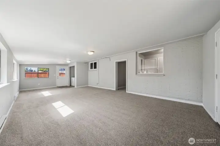 Another view of the family room - utility room included.