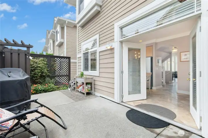 French Doors open from Dining Room on Main Level to Back Patio