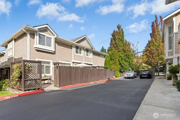 ADA Parking right outside of the Main Level Patio