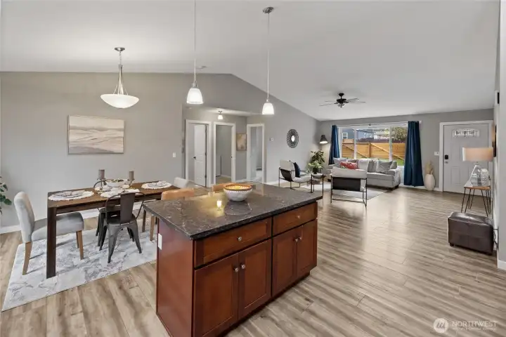 Serving up the feast will be seamless as the dining room is easily accessible