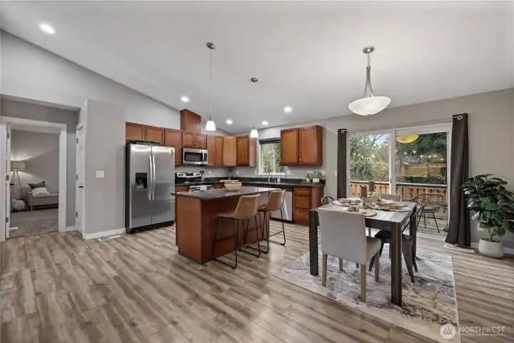 One last lovely look before heading out to the backyard