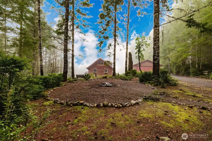 Main House & Garage from front yard